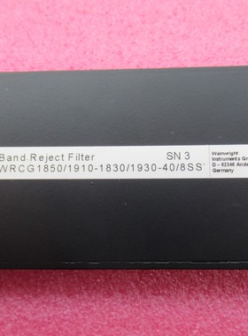 WI进口 1800-1900MHz SMA 射频同轴可调带阻滤波器 可调陷波器