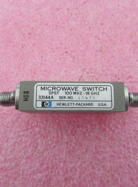 HP/Agilent 33144A 100MHz-18GHz SMA SPST PIN 射频微波同轴开关
