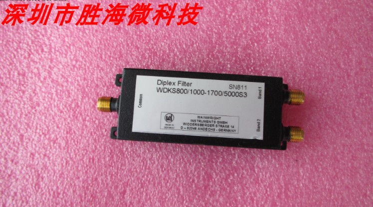  WI DC-1GHz 低通1.6-6.5GHz 高通滤波器 射频同轴双工器
