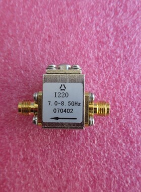 进口 I220 6-9GHz SMA 射频同轴隔离器 插损≤0.5dB 隔离度≥20dB
