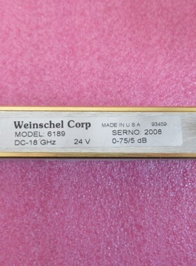 Weinschel 6189 DC-18GHz 24V 0-75dB/5dB步进 RF 程控步进衰减器