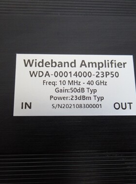 10MHz-40GHz 50dB增益 23dBm 射频超宽带放大器模块 电放大器