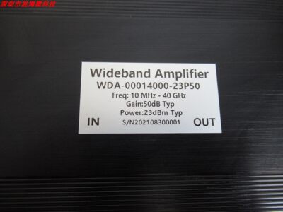 10MHz-40GHz50dB23dBm电放大器