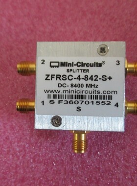 MINI ZFRSC-4-842-S+ DC-8400MHz SMA母 一分四 射频电阻式功分器