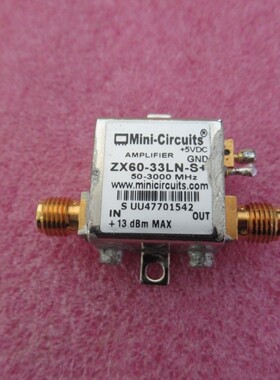 MINI ZX60-33LN-S+ 50-3000MHz 20dB增益 SMA 射频低噪声放大器