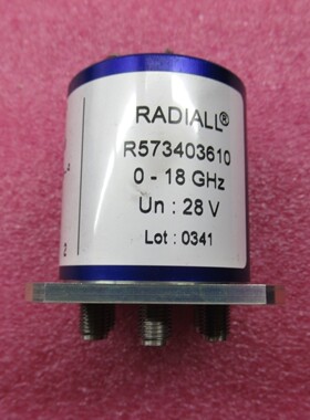 Radiall R573403610 DC-18GHz 28V SP6T SMA 240W 射频同轴开关