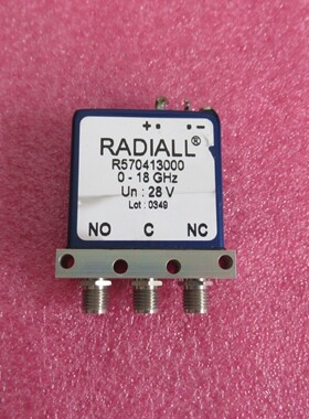 RADIALL R570413000 DC-18GHz 28V SPDT SMA 射频微波同轴开关