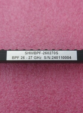 26-27GHz 3.5mm母 射频微波同轴带通滤波器