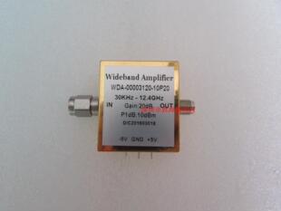 30KHz-12.4GHz 20dB增益 10dBm 3.5mm 射频微波 低噪声 放大器