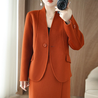 2025秋冬新款双面羊绒大