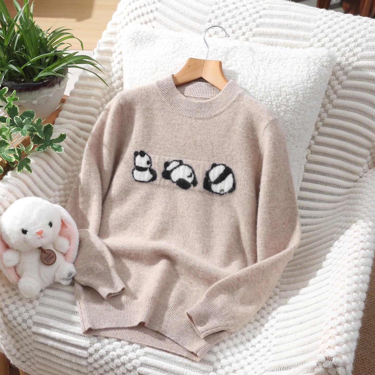 秋冬男女童装100%纯羊毛