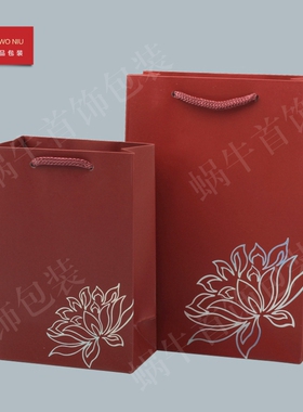 19STD珠宝首饰手提袋首饰手提袋纸袋子收纳袋包装袋子可定LOGO