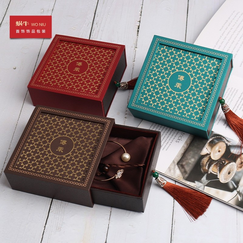 2CCH传承盒盒抽拉流苏盒复古国风古法金盒首饰包装盒礼品盒内布袋,饰品/流行首饰/时尚饰品新,首饰盒,淘宝优惠券,粉丝福利购,淘宝优惠卷