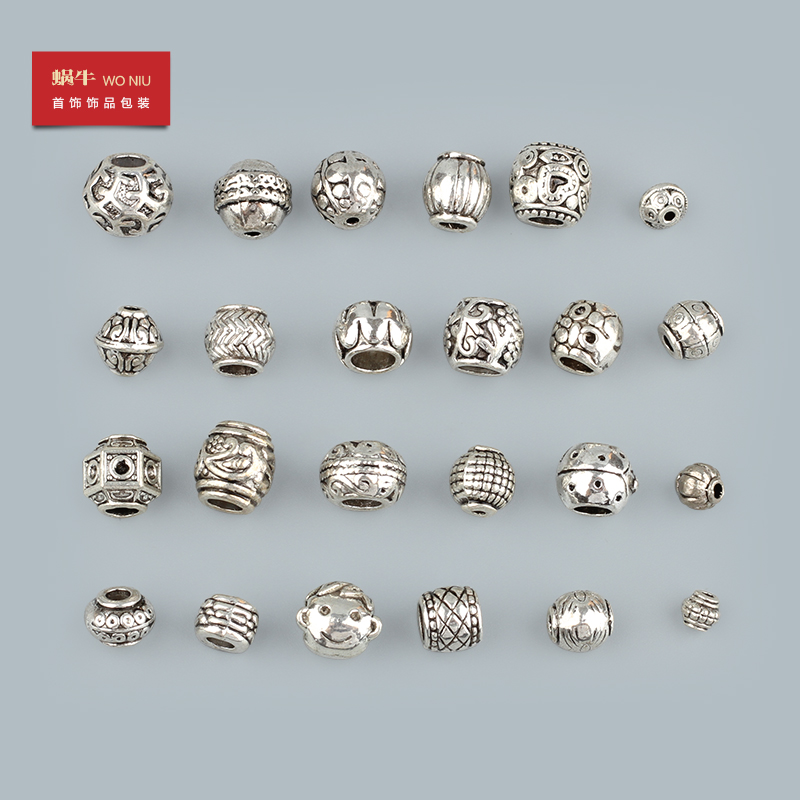 diy手工吊坠挂饰珠子古银