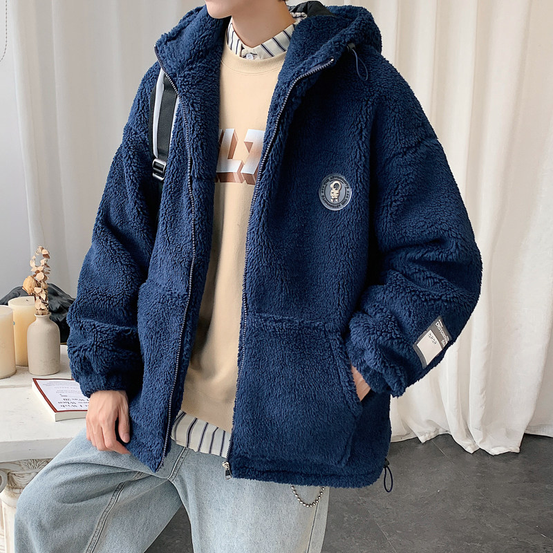 23冬季港风宽松加厚连帽情侣棉服男装装外套171A-P120,男装棉衣,星座503-2