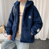 23冬季港风宽松加厚连帽情侣棉服男装装外套171A-P120，男装棉衣，星座503-2