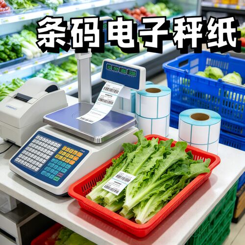 电子秤热敏不干胶标签纸 40*30/60*40 多规格生鲜产品价签纸整箱