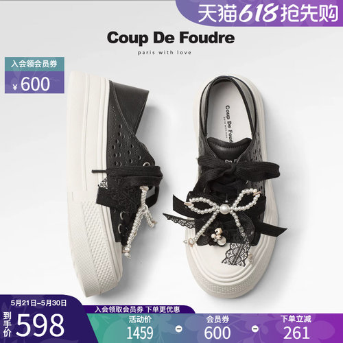 CDF时尚百搭蝴蝶结透气休闲鞋