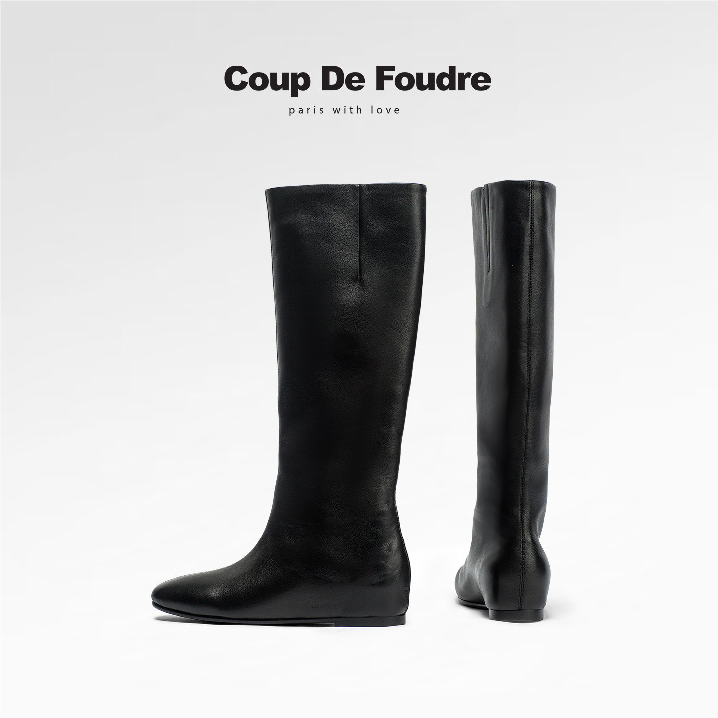 CDF女鞋2025秋冬新款时尚简约英伦风过膝靴简约百搭轻便平底女靴,女鞋,时装靴,淘宝优惠券,粉丝福利购,淘宝优惠卷