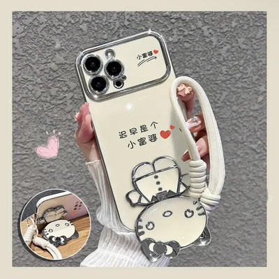 小富婆补妆镜新款手机壳
