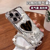 8好看a72保护套 2外壳a5pro 13新女款 爱心镜子适用OPPOReno14 x7防摔11 手机a3 findx8 k12x高级a97 10可爱