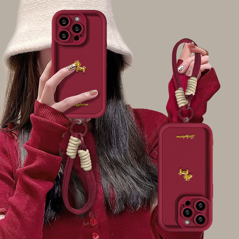 小马公仔适用苹果17手链手机壳9新年女款iPhone16promax华为mate60荣耀200可爱vivox100oppoReno14小米15套,3C数码配件,手机保护套/壳,淘宝优惠券,粉丝福利购,淘宝优惠卷