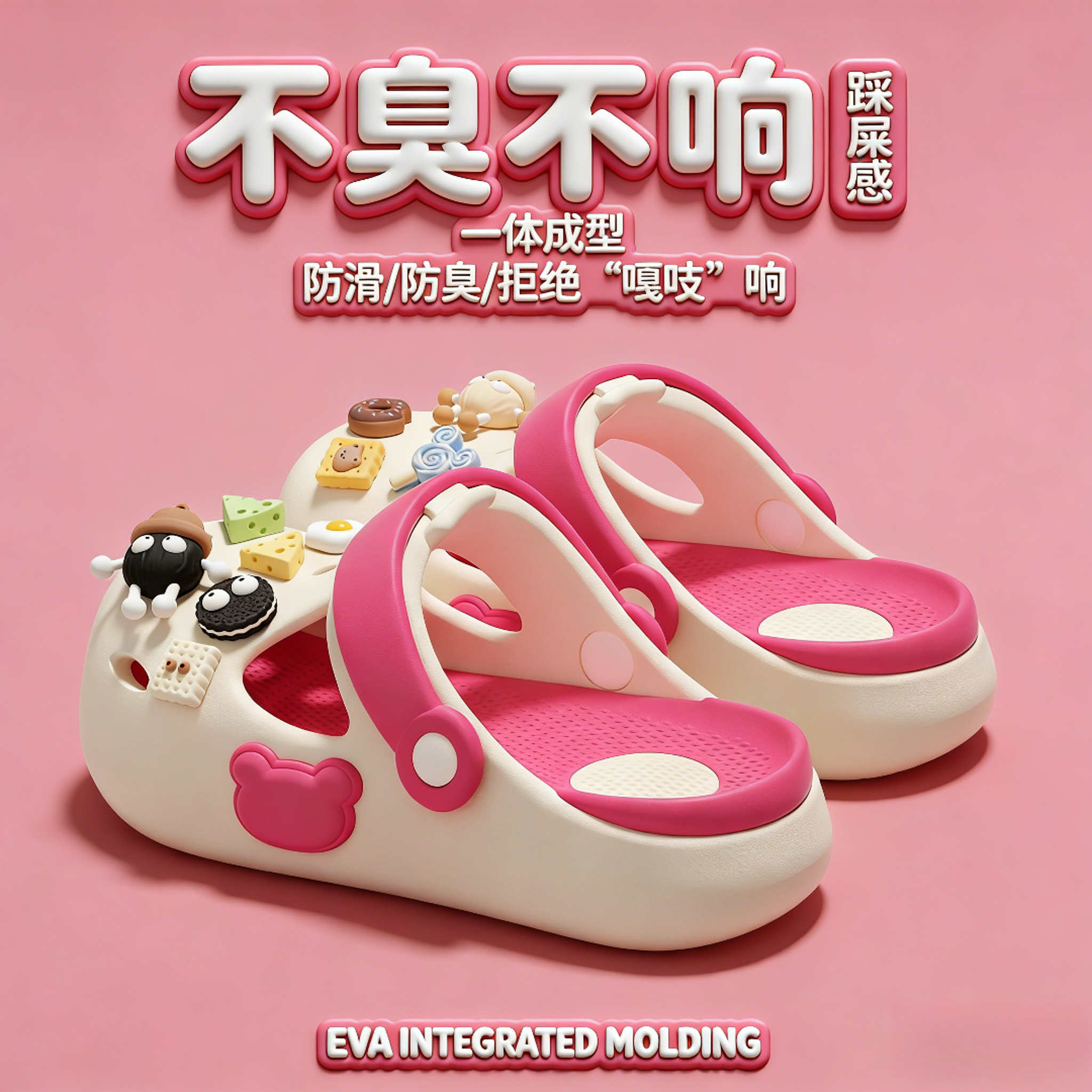 儿童洞洞鞋女童2026新款夏季婴幼儿小孩外穿凉鞋防滑宝宝包头凉拖