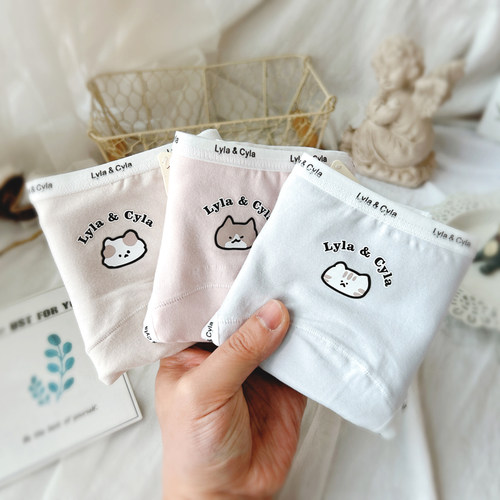 A类全棉婴儿棉女内裤中腰包臀