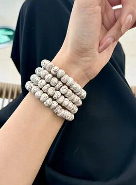 新款精品海南星月蒜瓣大肠10㎜文玩手串手链手持DIY手持项链