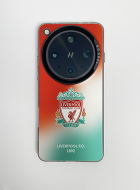 渐变利物浦适用于oppofindX9pro手机壳x8ultar新款X7磁吸X6彩银K13TURBO足球12X/s真我realme14/13/12