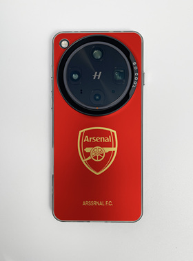 尊贵金红阿森纳适用于oppofindX9pro手机壳x8ultar新款X7磁吸X6彩银K13TURBO足球12X/s真我realme14/13/12