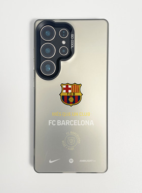 巴塞罗那MES OUE UN CLUB手机壳适用于三星S25Ultra磁吸S24PLUS巴萨S23FE防刮一加13防汗12防摔ACE6Ace5Pro