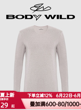 BODY WILD官方正品秋冬季暖贝舒绒双层V领秋衣男保暖内衣ZBN72RH3