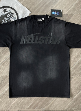 Hellstar Studios Gel Sport Logo tee男女纯棉洗水短袖T恤欧美潮