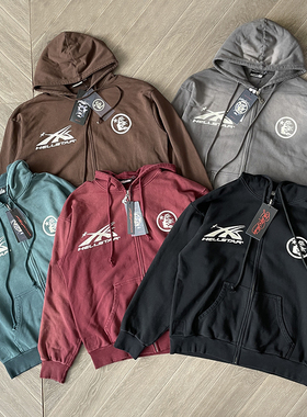 Hellstar Studios Zip Up Hoodie 拉链洗水纯棉连帽卫衣