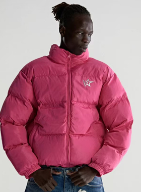 Young Thug明星同款Sp5der 555555 Jacket 立体印花羽绒夹克外套