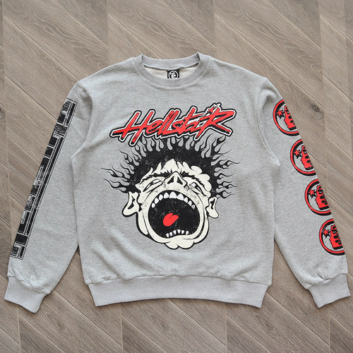 Hellstar Studios Records Crewneck Hoodie 欧美潮圆领卫衣