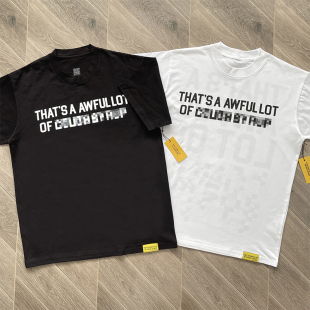 Awful Lot 马赛克印花纯棉短袖 T恤 Syrup Cough That