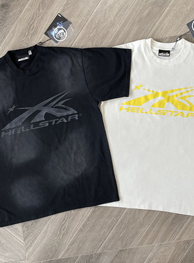 Hellstar Studios Gel Sport Logo tee男女纯棉洗水短袖T恤欧美潮