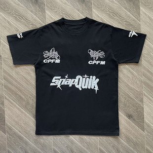 菲董明星同款CPFM.XYZ P4K Tee 合作款男女纯棉字母短袖T恤潮牌