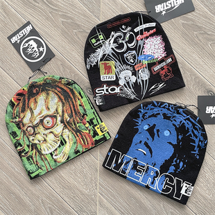 Hellstar Studios Sample Beanie Hat 印花休闲高街毛线冷帽子