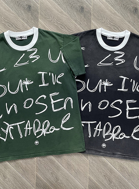 Vertabrae Chosen Tee Olive 撞色拼接领口休闲短袖T恤