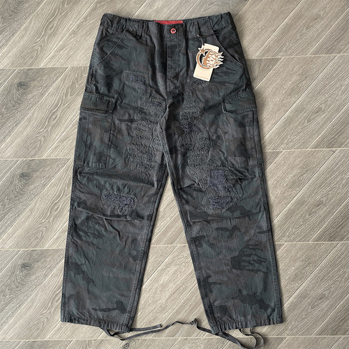 Hellstar Studios Capsule 11Camo Cargo Shorts刺绣工装长裤