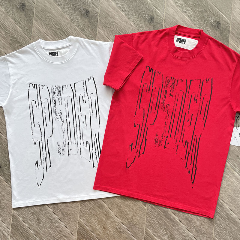 Sp5der worldwide 555555 TEE 印花休闲短袖T恤