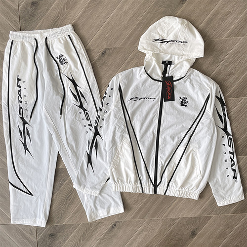 Hellstar Studios Sample Hoodie 拼接拼色休闲风衣运动长裤外套