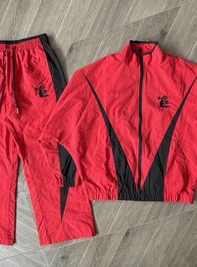 Hellstar Studios Thriller Track Jacket Pants刺绣外套长裤套装