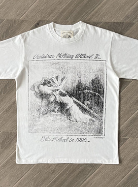 Vertabrae shepherd tank 人像印花纯棉短袖T恤