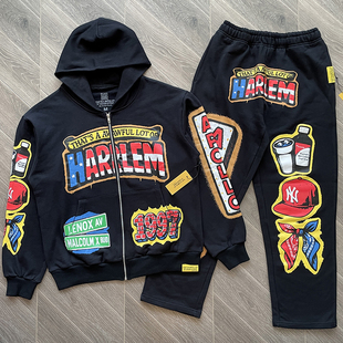 Awful Lot 套装 Syrup复古街头休闲卫衣长裤 Cough That