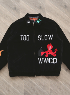 CPFM.XYZ too slow souvenir jacket 绒面刺绣重工纪念品夹克外套