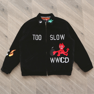 jacket CPFM.XYZ souvenir slow 绒面刺绣重工纪念品夹克外套 too